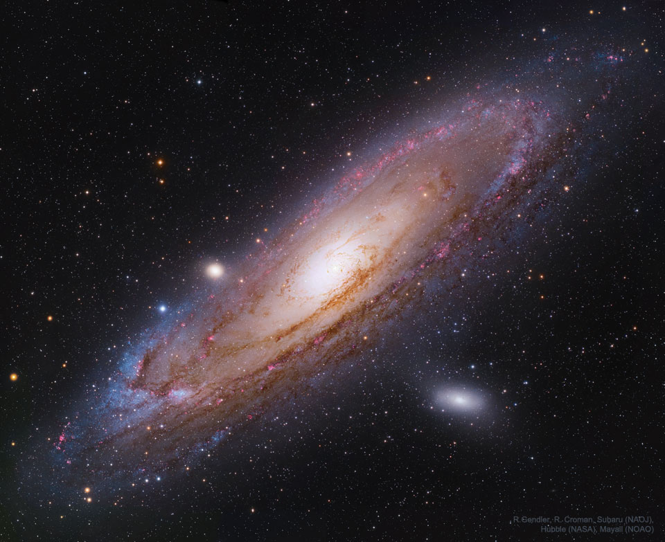 The featured image shows the nearest major galaxy to our 
own Milky Way Galaxy: the Andromeda Galaxy (M31). 
Please see the explanation for more detailed information.