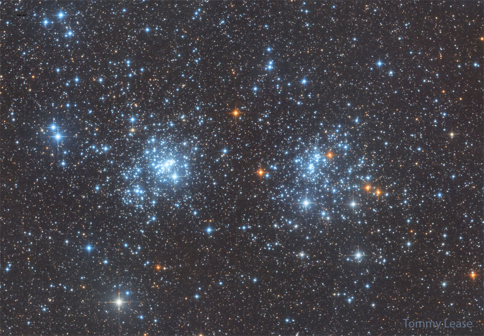 The featured image shows two clusters of blue stars
placed next to each other. 
Please see the explanation for more detailed information.